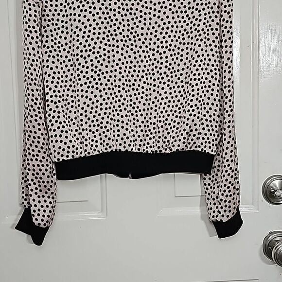 Sarah Chole for Bad Girls Silk‎ Tropical Zebra Print Bomber Jacket Size Small - Picture 3 of 11